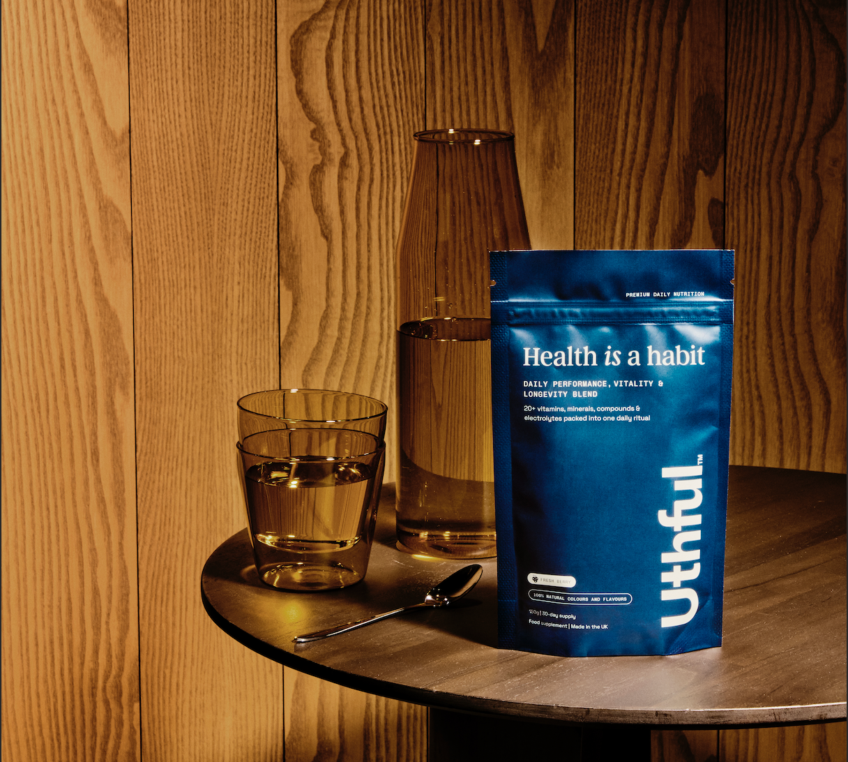 UK-manufactured NMN supplement designed for daily vitality and longevity in adults aged 40s and 50s